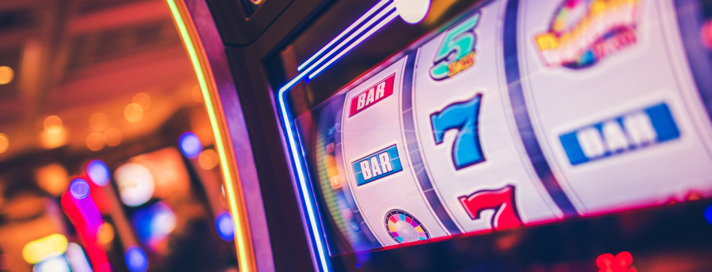 close up of a slot machine display