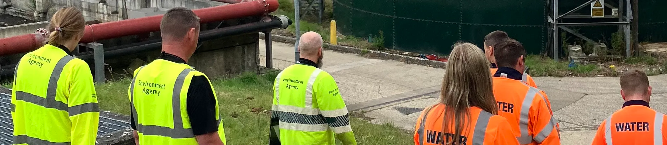 Enforcement officers visiting a WWTW