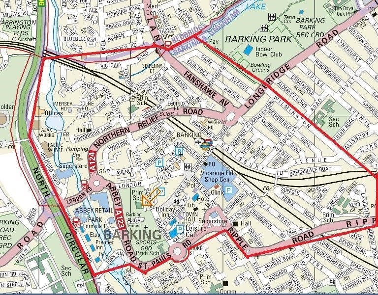 PSPO Map - Barking Town Centre