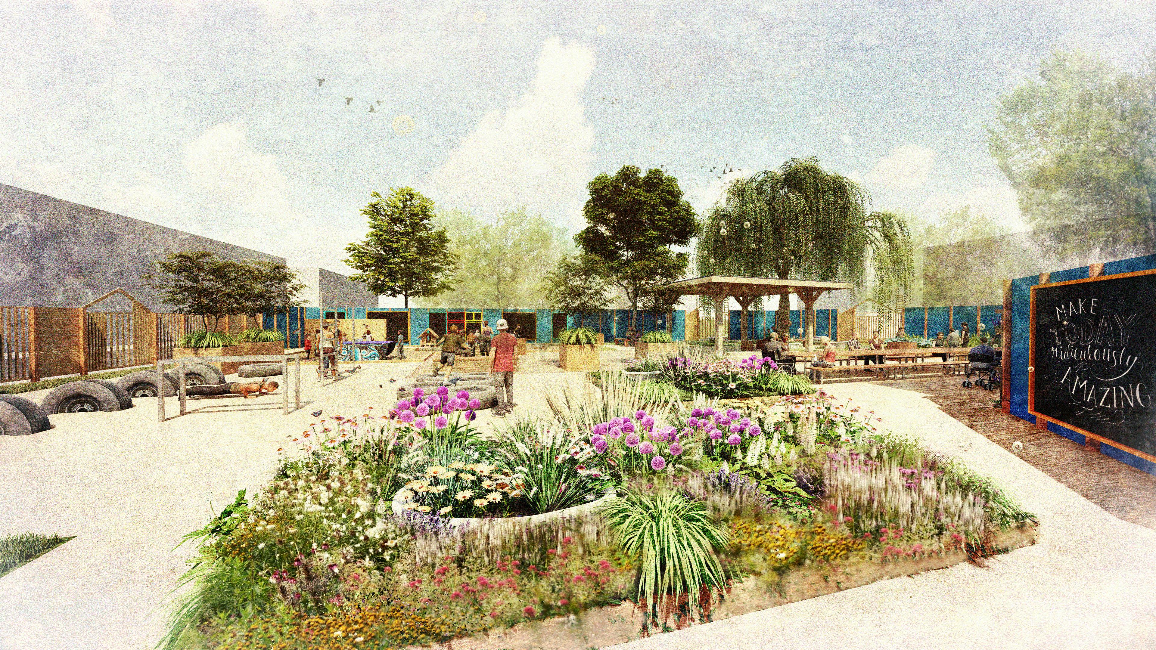 Artists' impression of the park