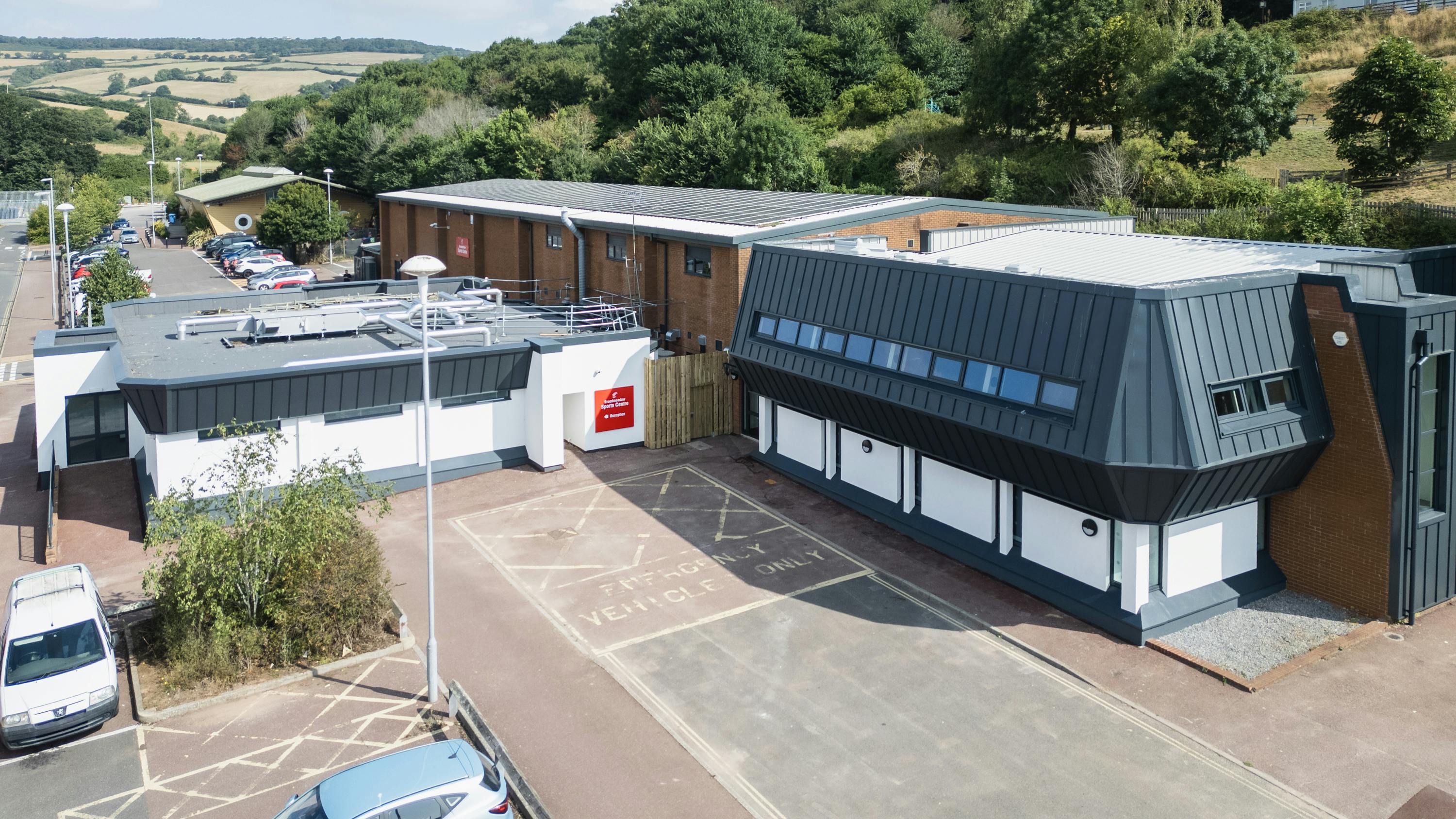 Aerial view of Broadmeadow Sports Centre