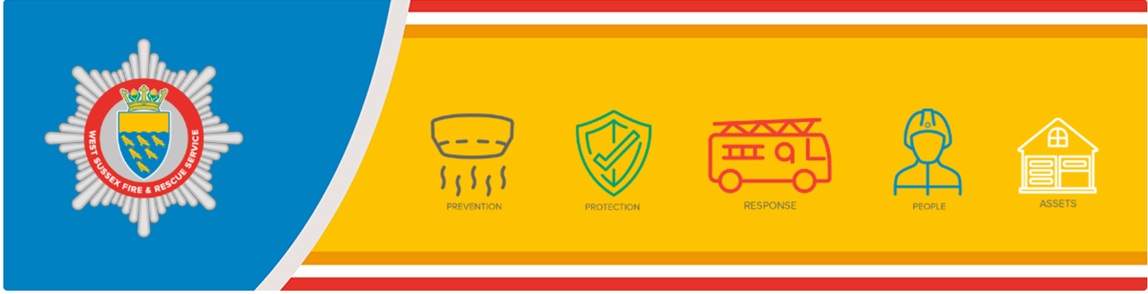 West Sussex Fire and Rescue Service Banner 