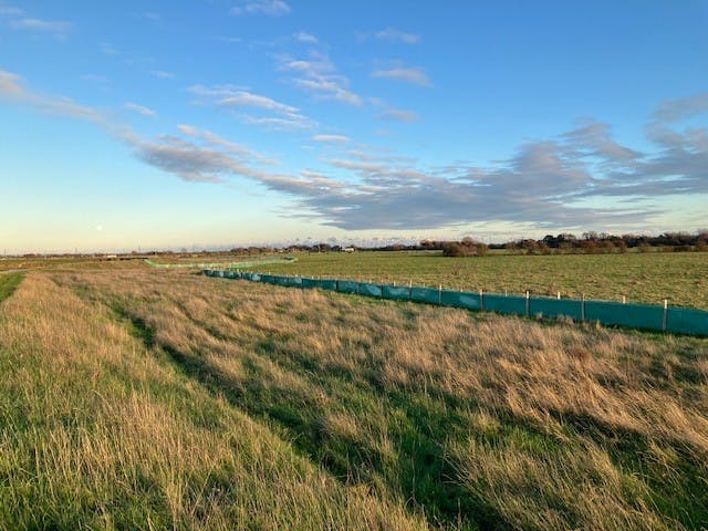 Habitat fencing at Scots Float Sluice 