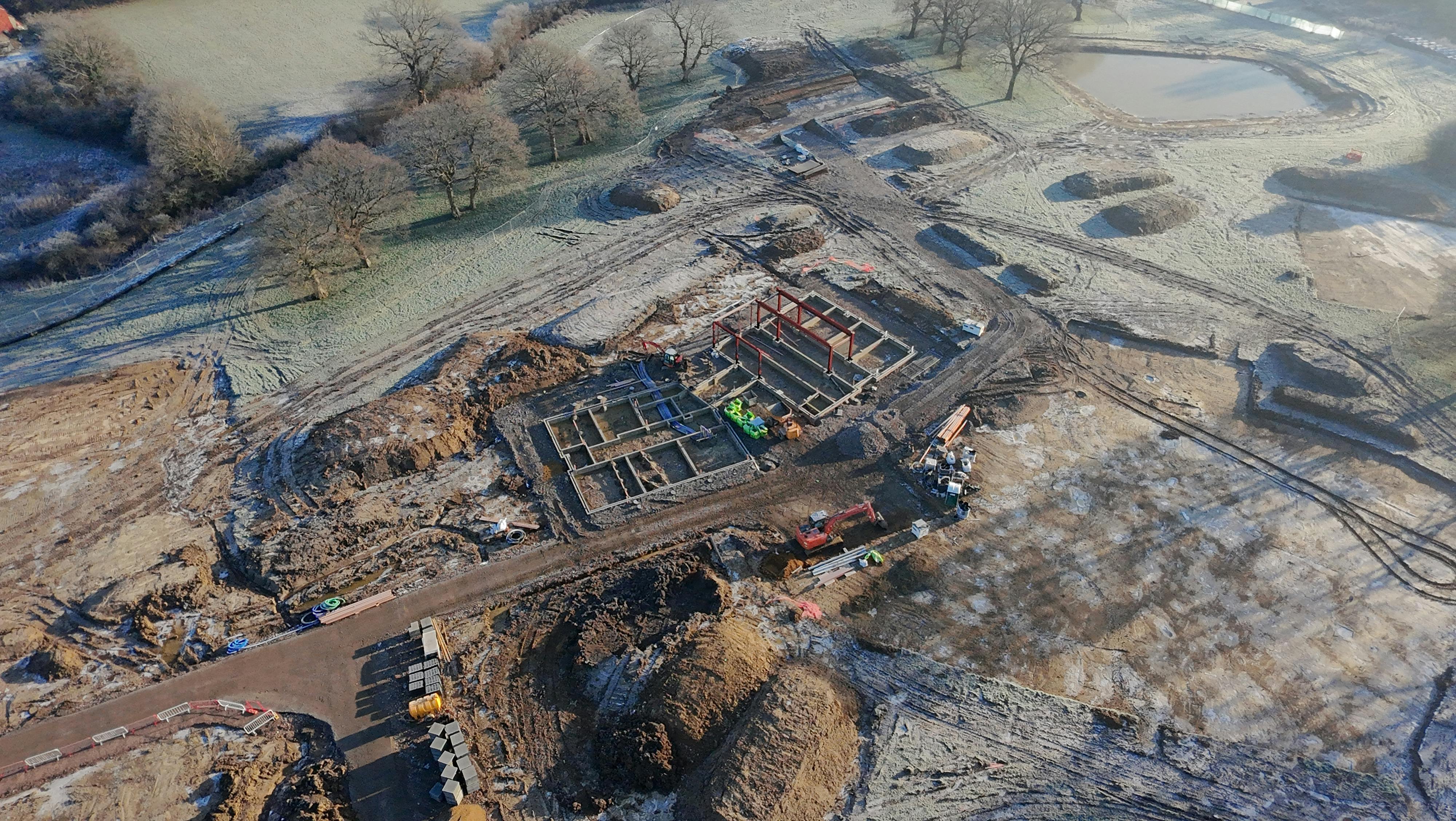 Aerial view of site - January 2025