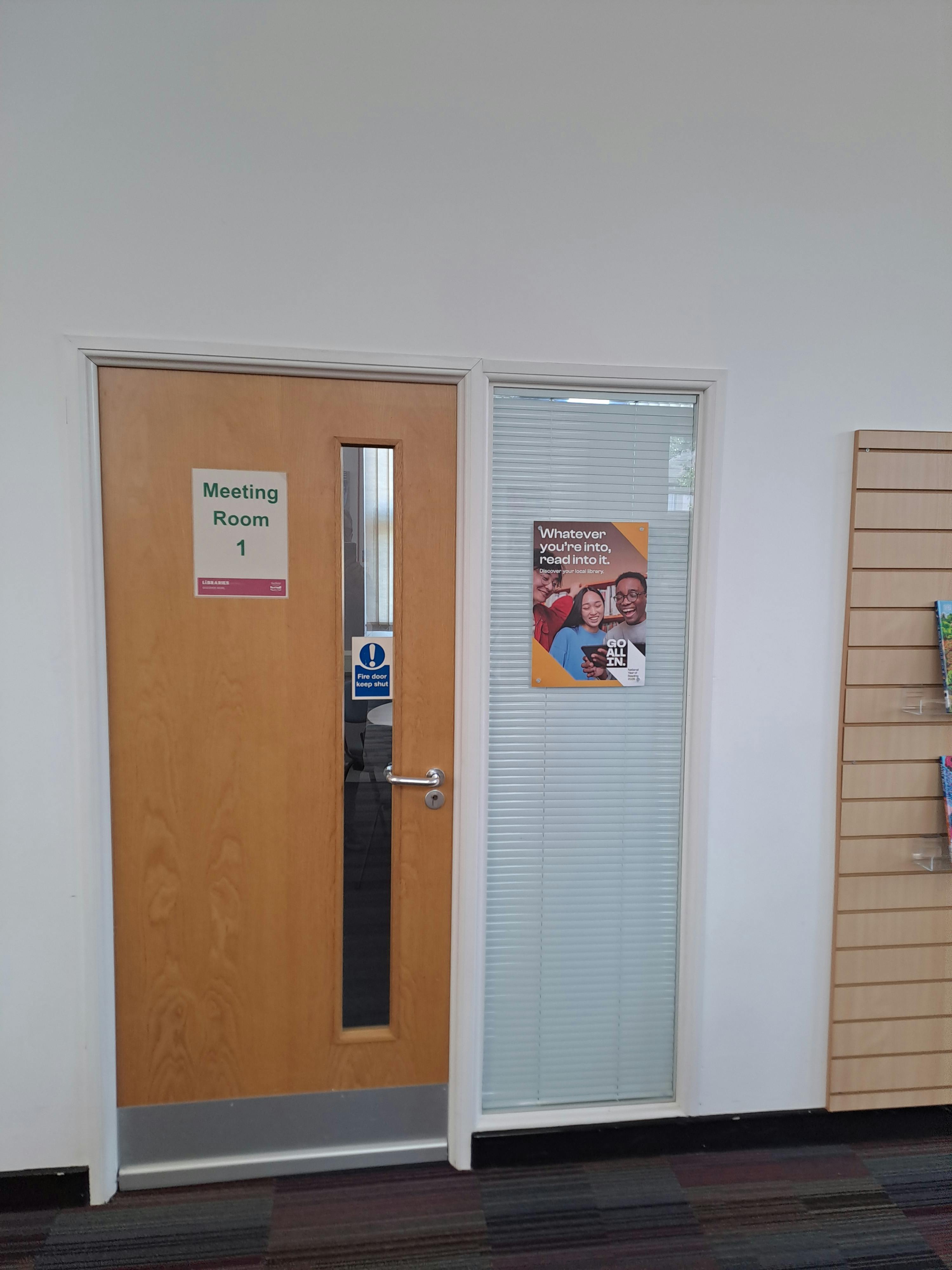 Manor library internal entrance
