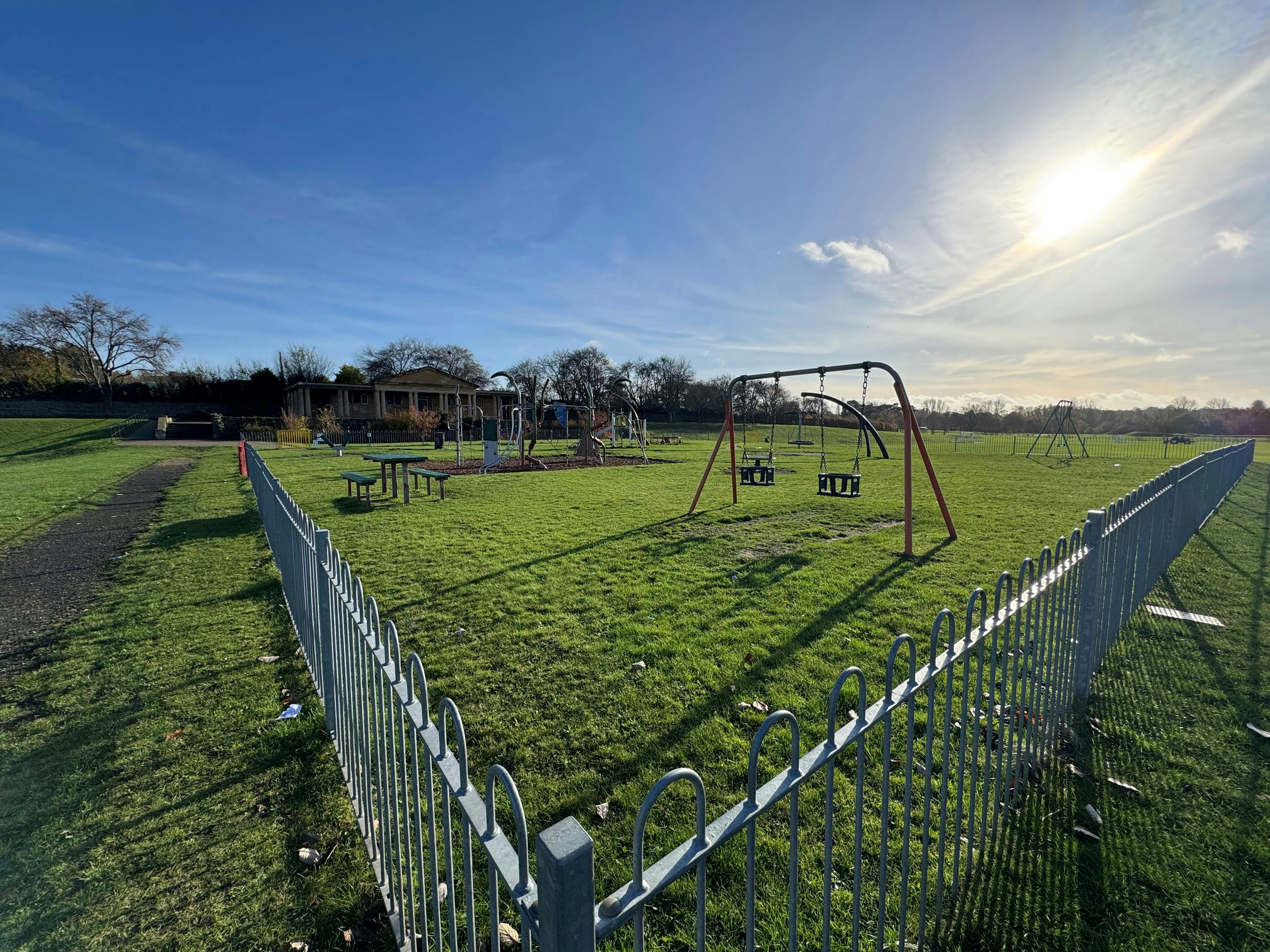 This is an image of the current playground at Sloughbottom Park
