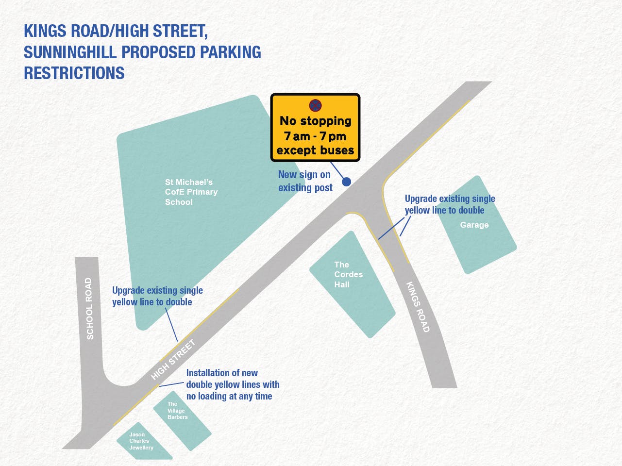 3.Kings Road/High Street Sunninghill proposed parking restrictions.png