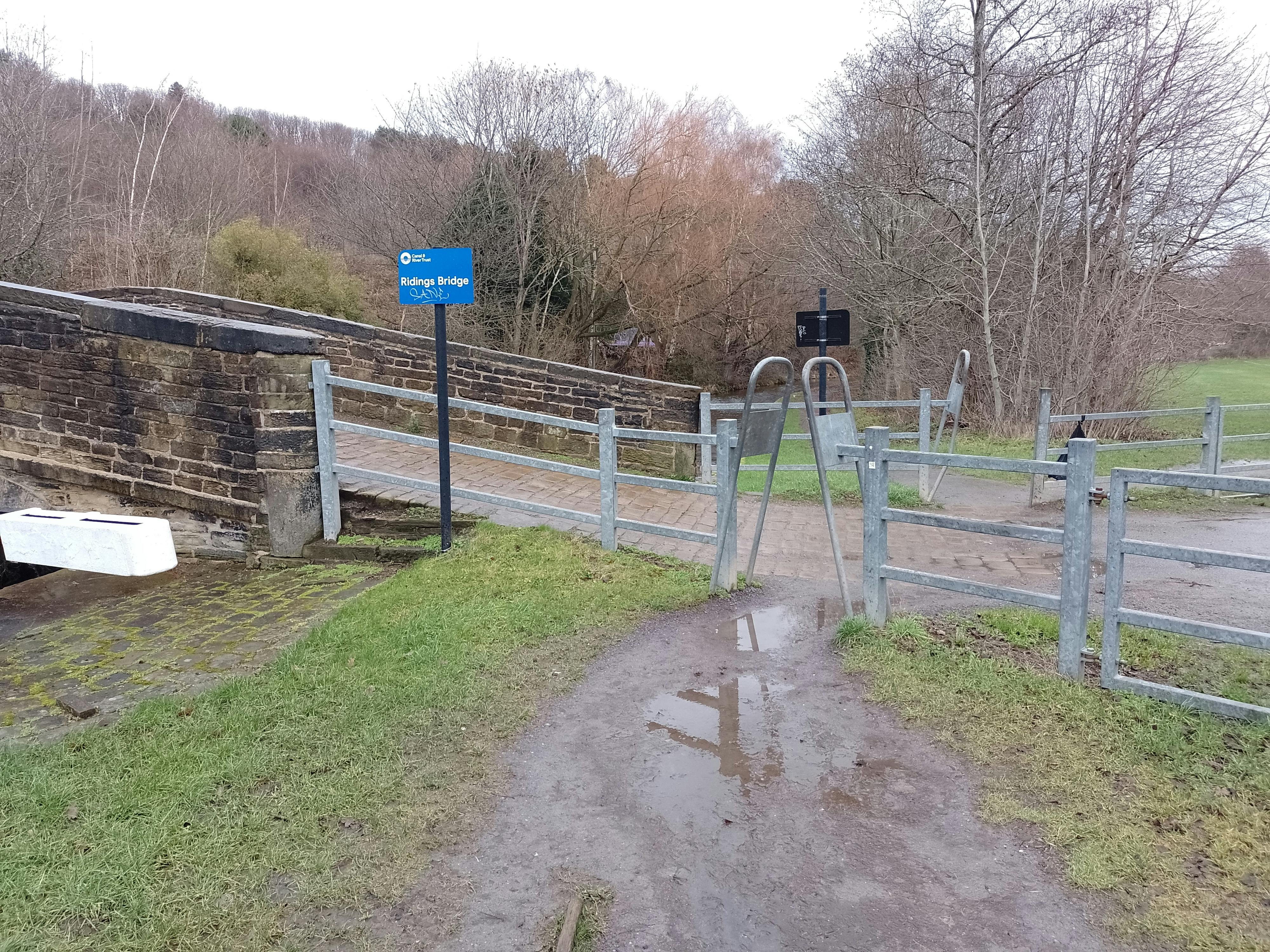 Example of an A-frame barrier to be removed.jpg