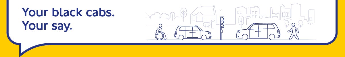 Image with logo Your black cabs. Your say.