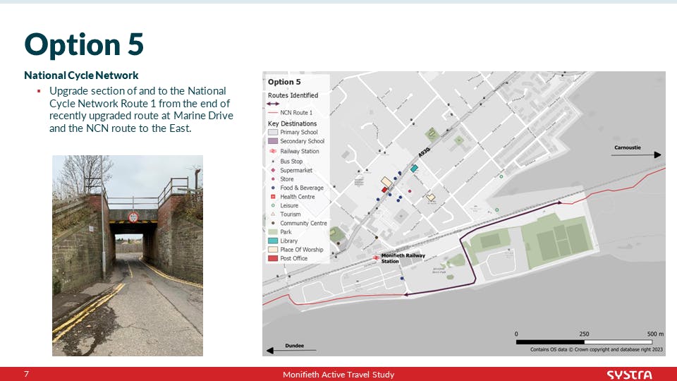 Option 5: National Cycle Network 1 (NCN1)