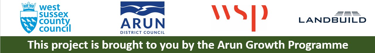 This scheme is brought to you by the Arun Growth Programme (West Sussex County Council, Arun District Council and WSP).