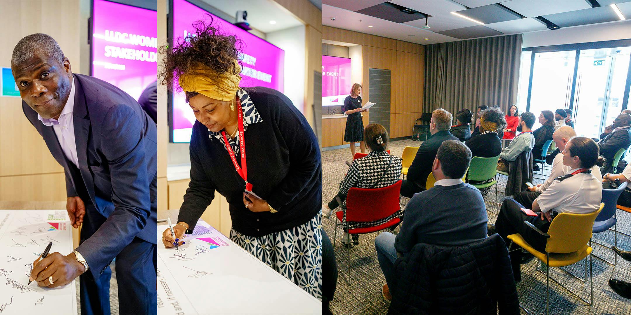 Womens Safety Charter signing event