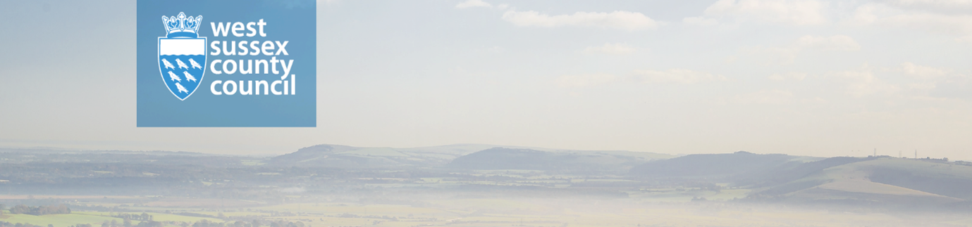 West Sussex County Council Logo and West Sussex Landscape