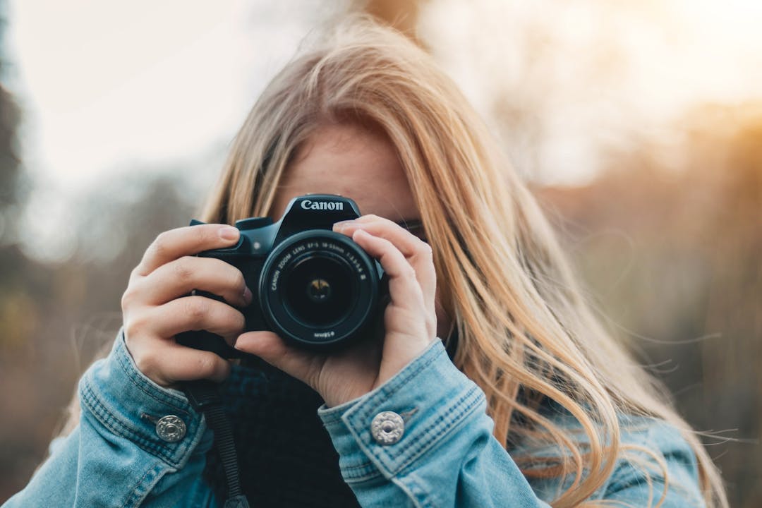 Woman taking photo