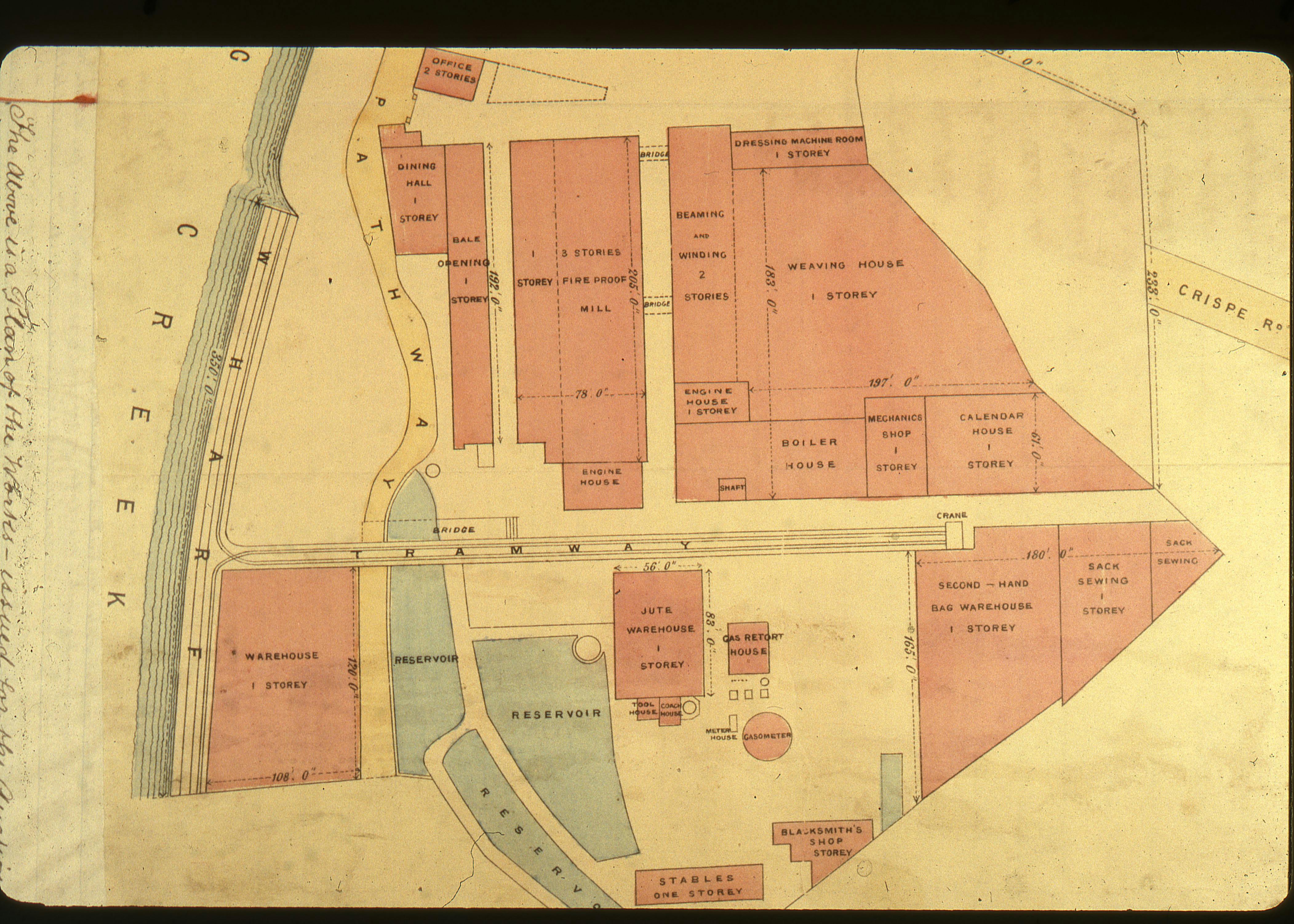 Plan of the Jute Works from Frogley's Barking Scrap book from the LBBD Archive