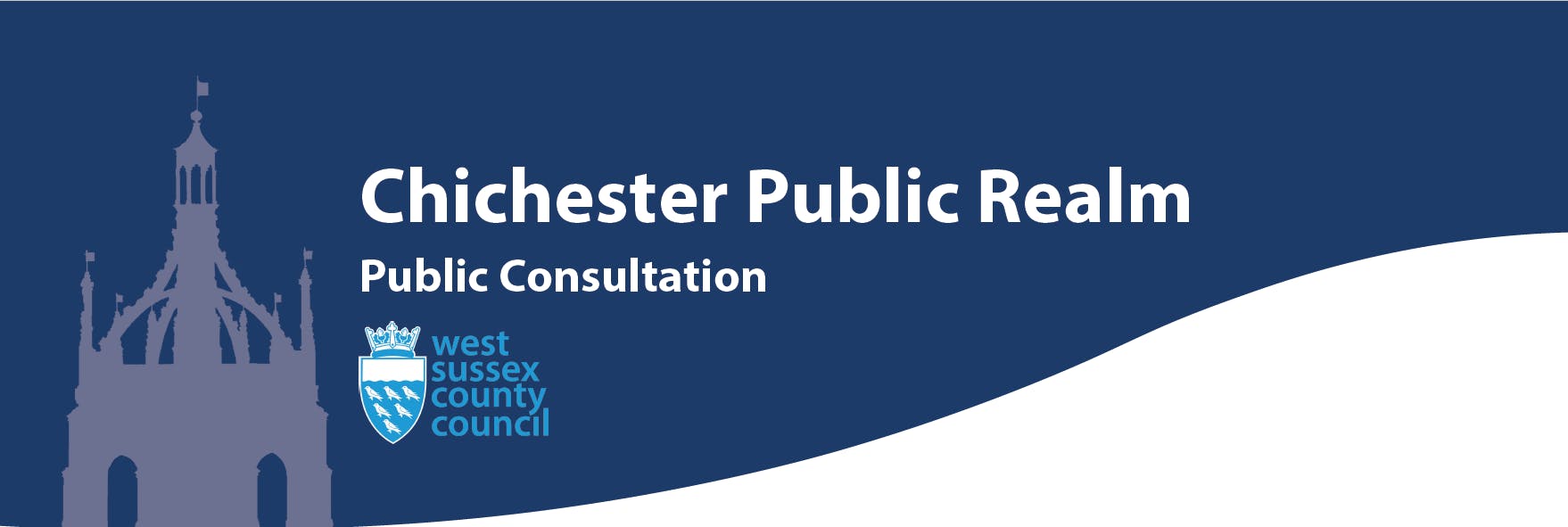 Chichester Public Realm - public consultation, West Sussex County Council logo