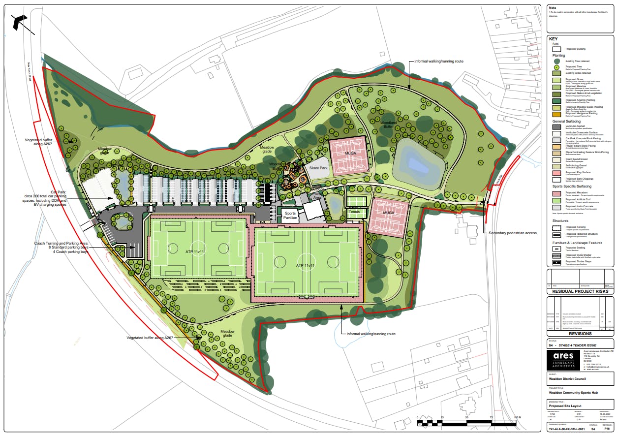 Site Plan Layout with annotation Sept 2024