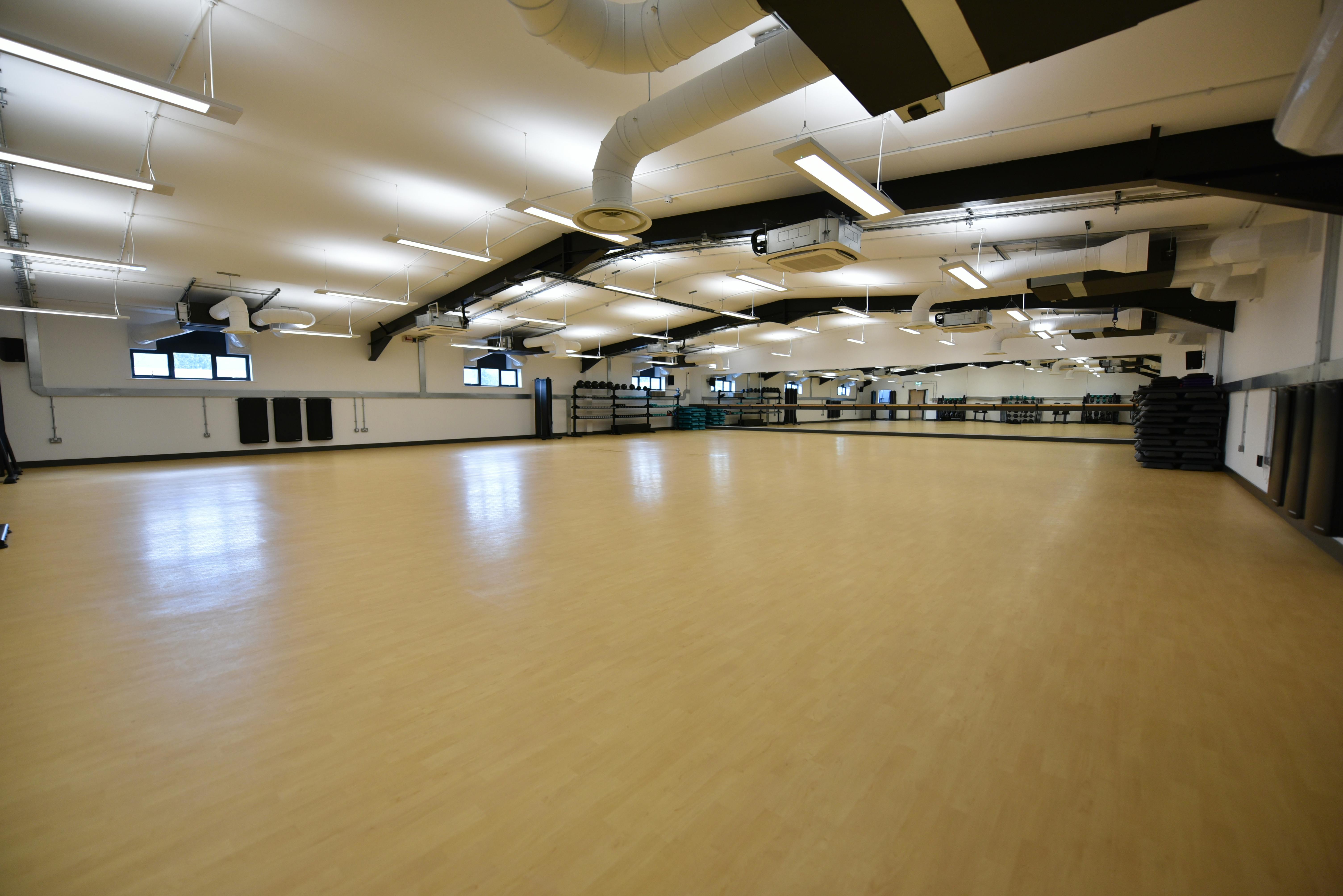 Sports hall inside Broadmeadow Sports Centre