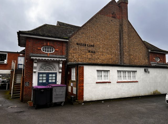 Water Lane Hall, entrance