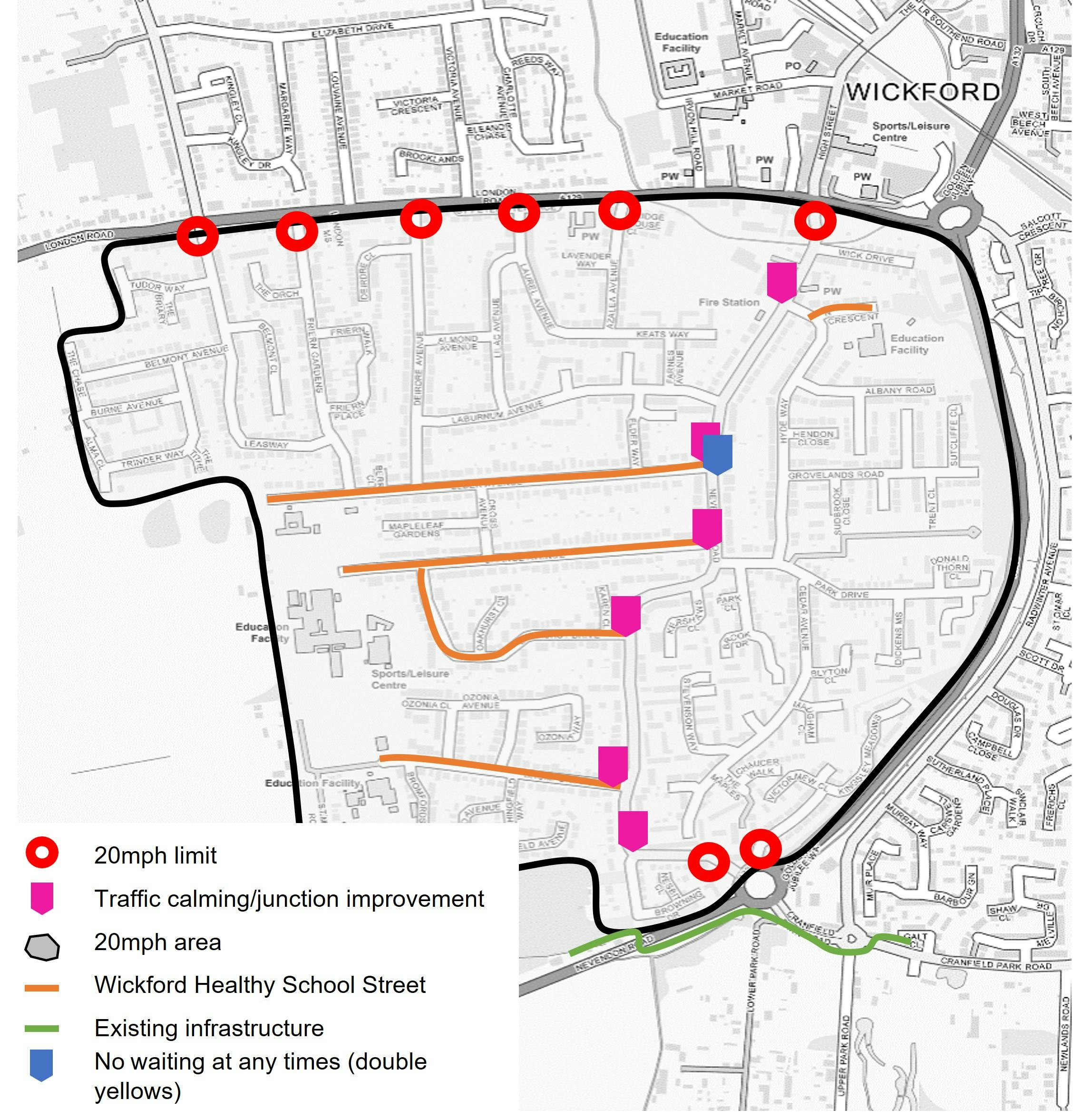 Wickford Works Map