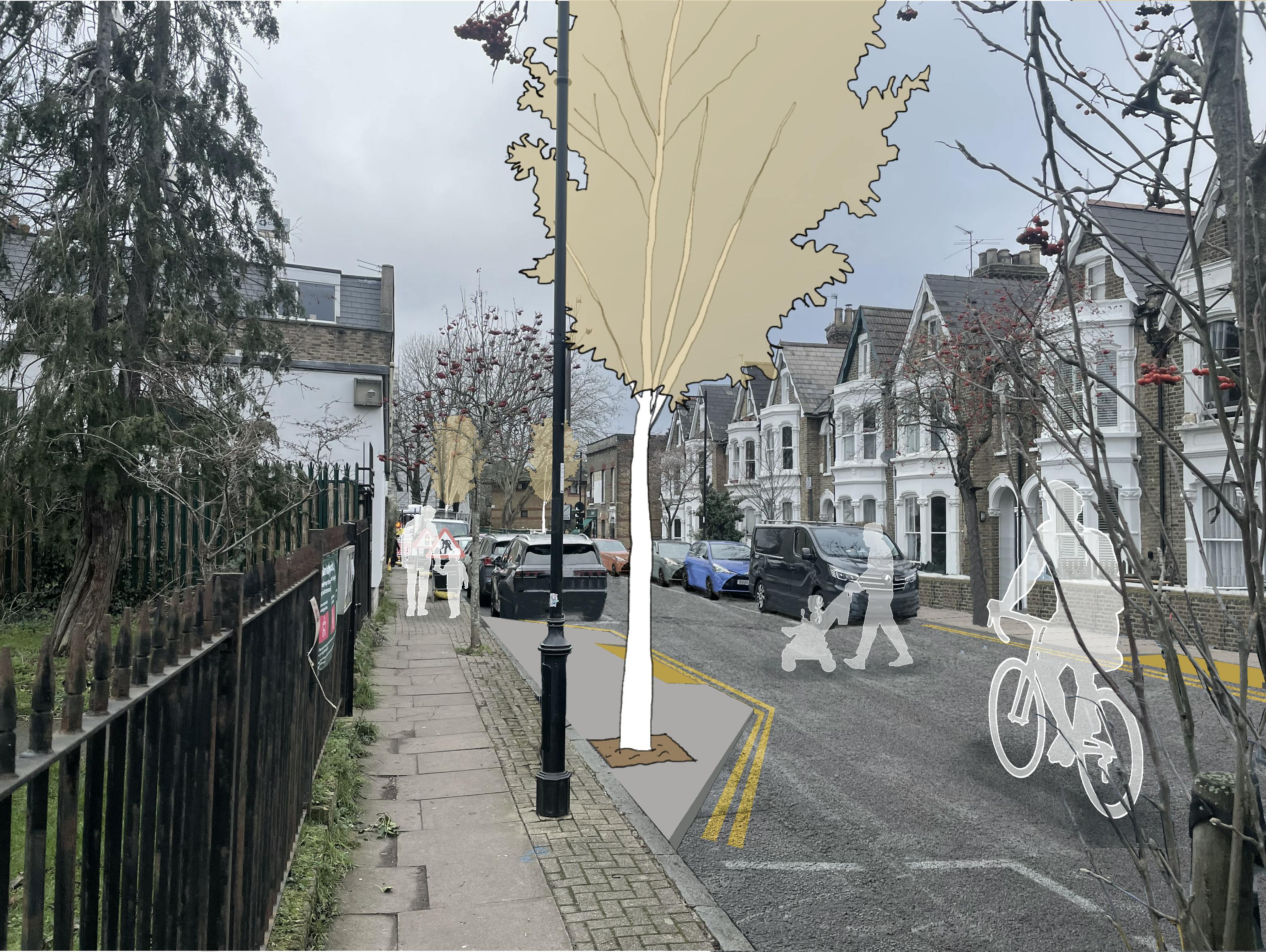 Illustration of Bickerton Rd proposal
