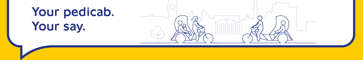 Image with logo Your pedicab. Your say.