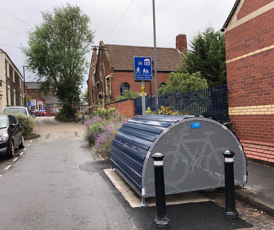 Example pic of bike hangar