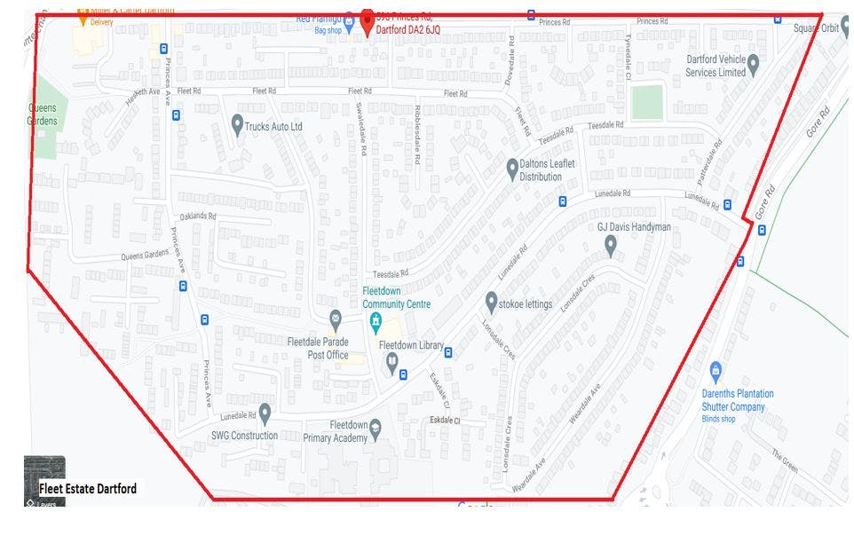 Various roads in Fleet, Dartford Let’s talk Kent