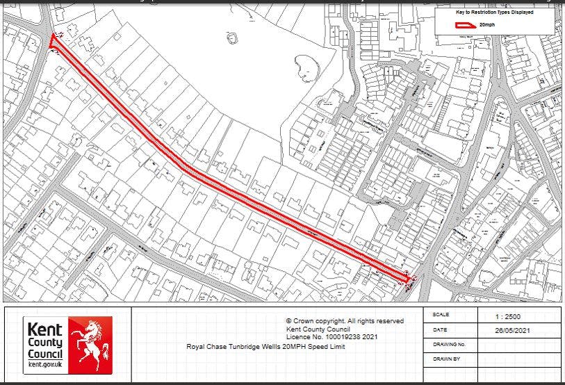 Site Plan - Royal Chase, Tunbridge Wells