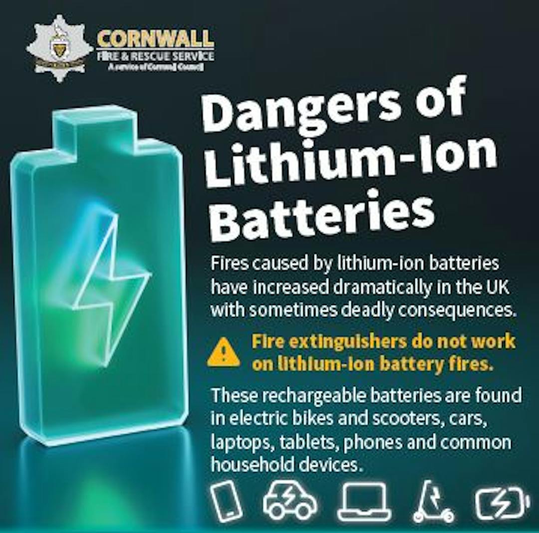 The dangers of lithium-ion batteries | Let's Talk Cornwall