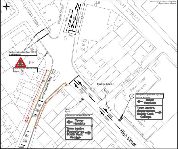 Tower Hamlets Road scheme plan