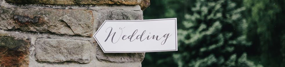 Wedding sign