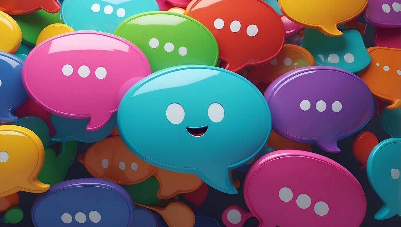 colourful speech bubbles