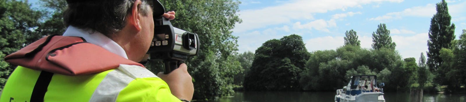 Enforcement officer on river