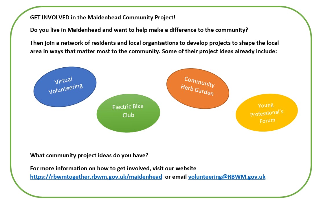 Get involved with our Maidenhead community project!