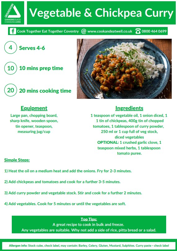 Vegetable & Chickpea Curry