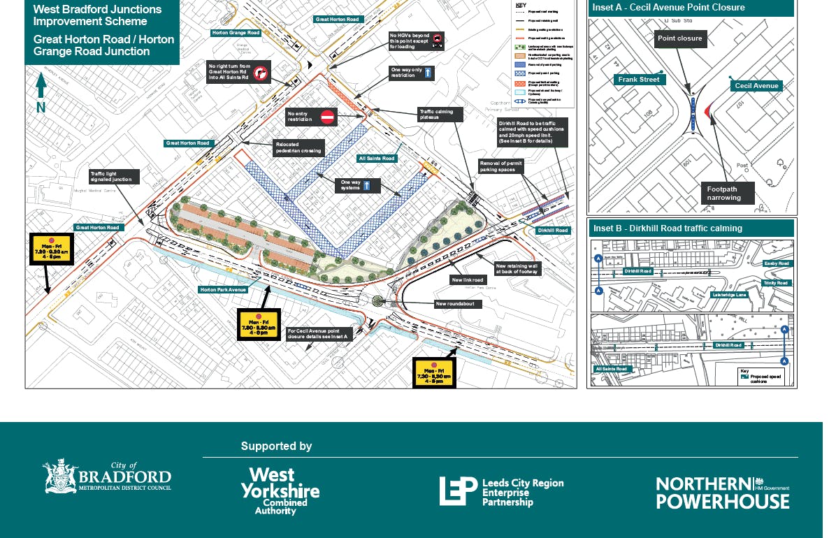 Great Horton Road Horton Grange Road Junction Phase 3A West