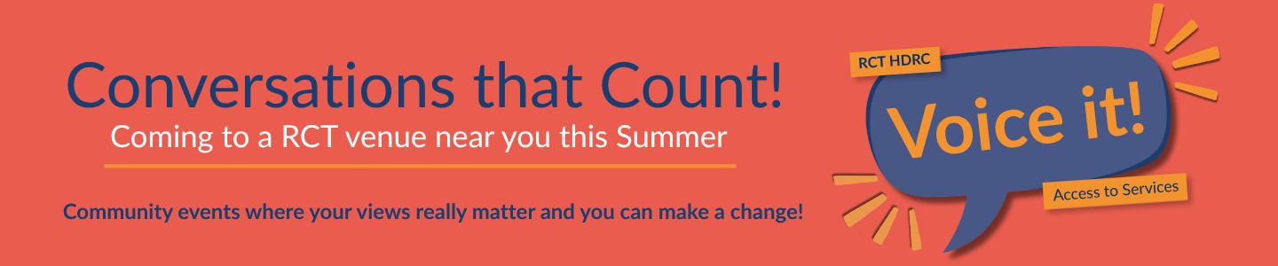 Conversations that Count! Coming to a RCT venue near you this summer