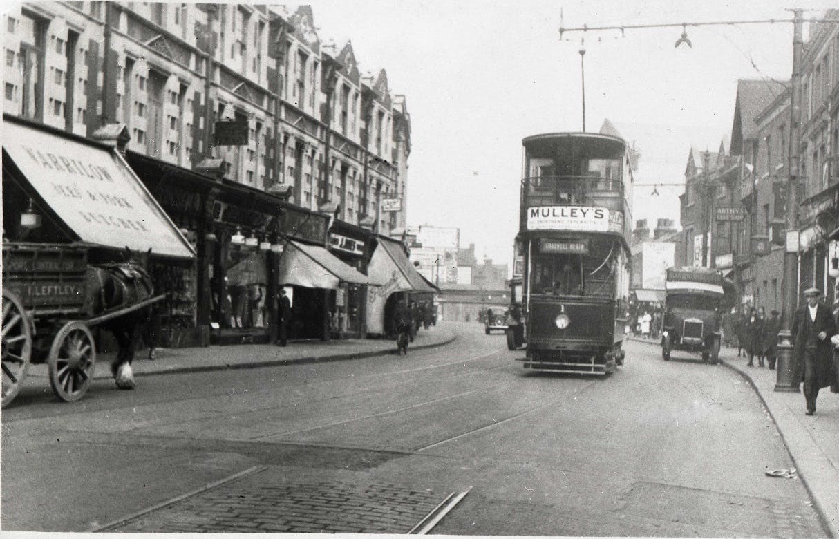 A tram and leftley cart