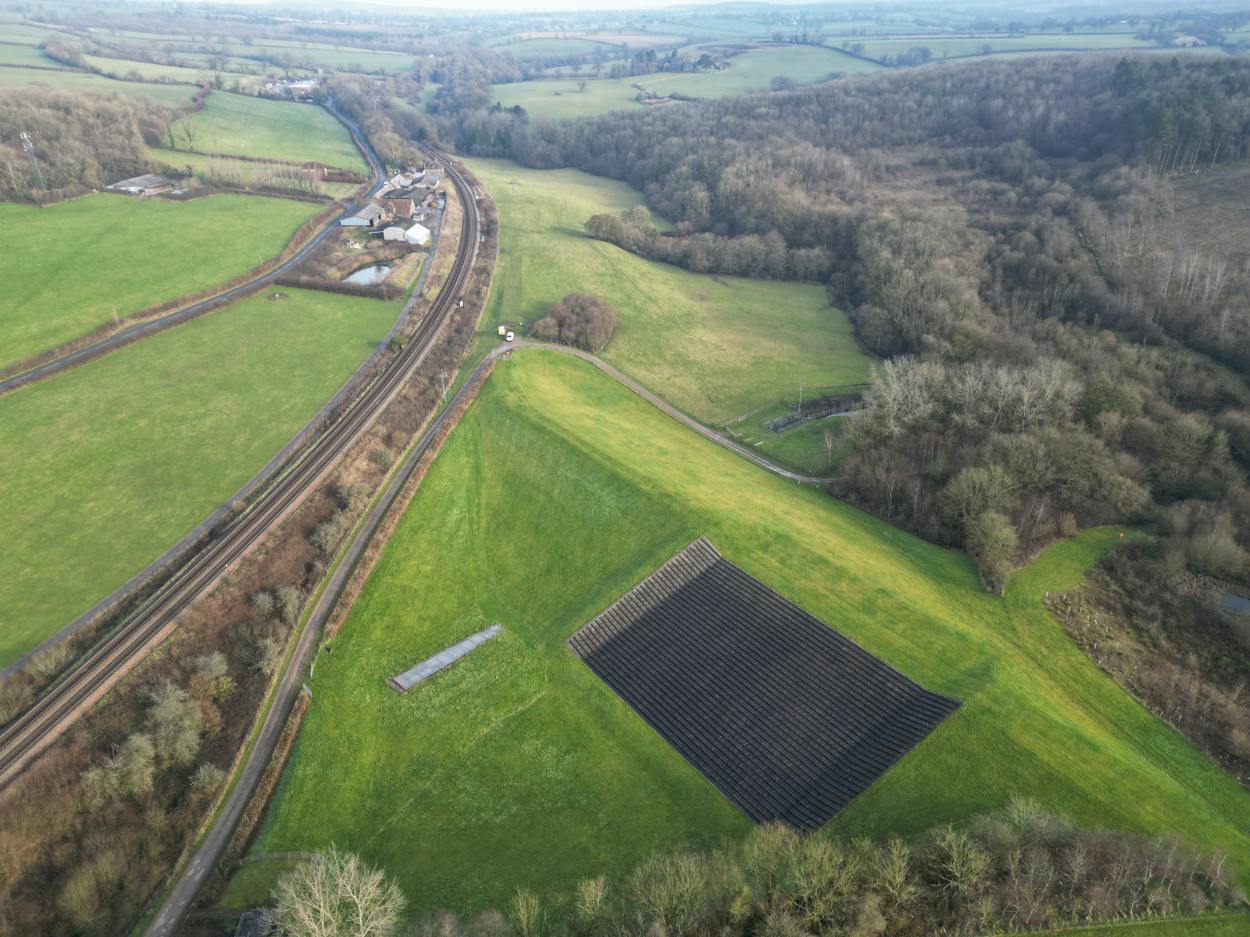 Arial image of Bruton Dam
