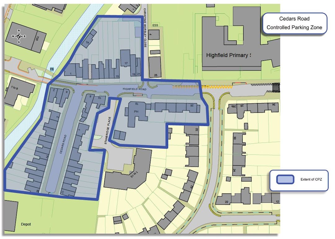 map of proposed cpz