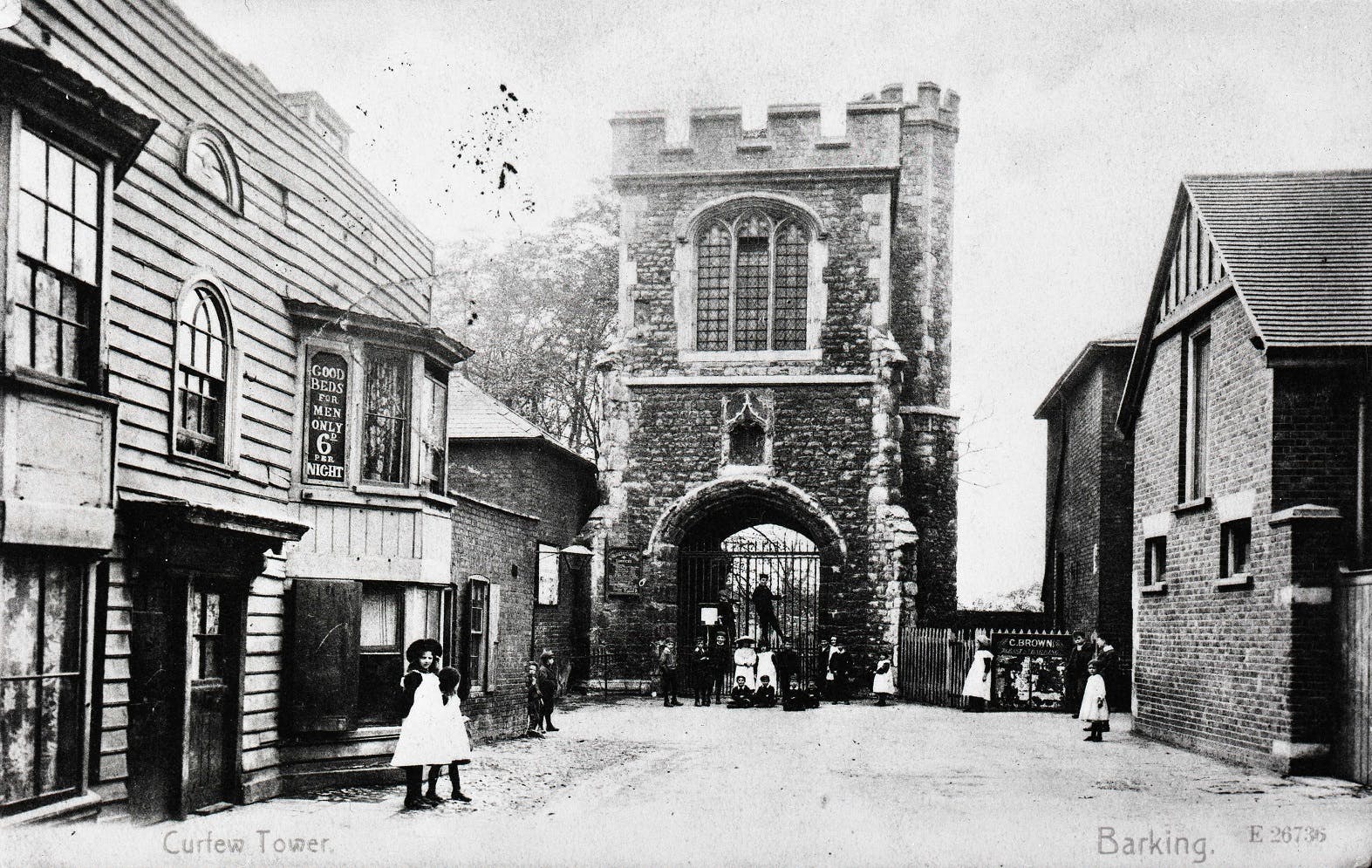 Curfew Tower - historic view c1900 from LBBD Archives