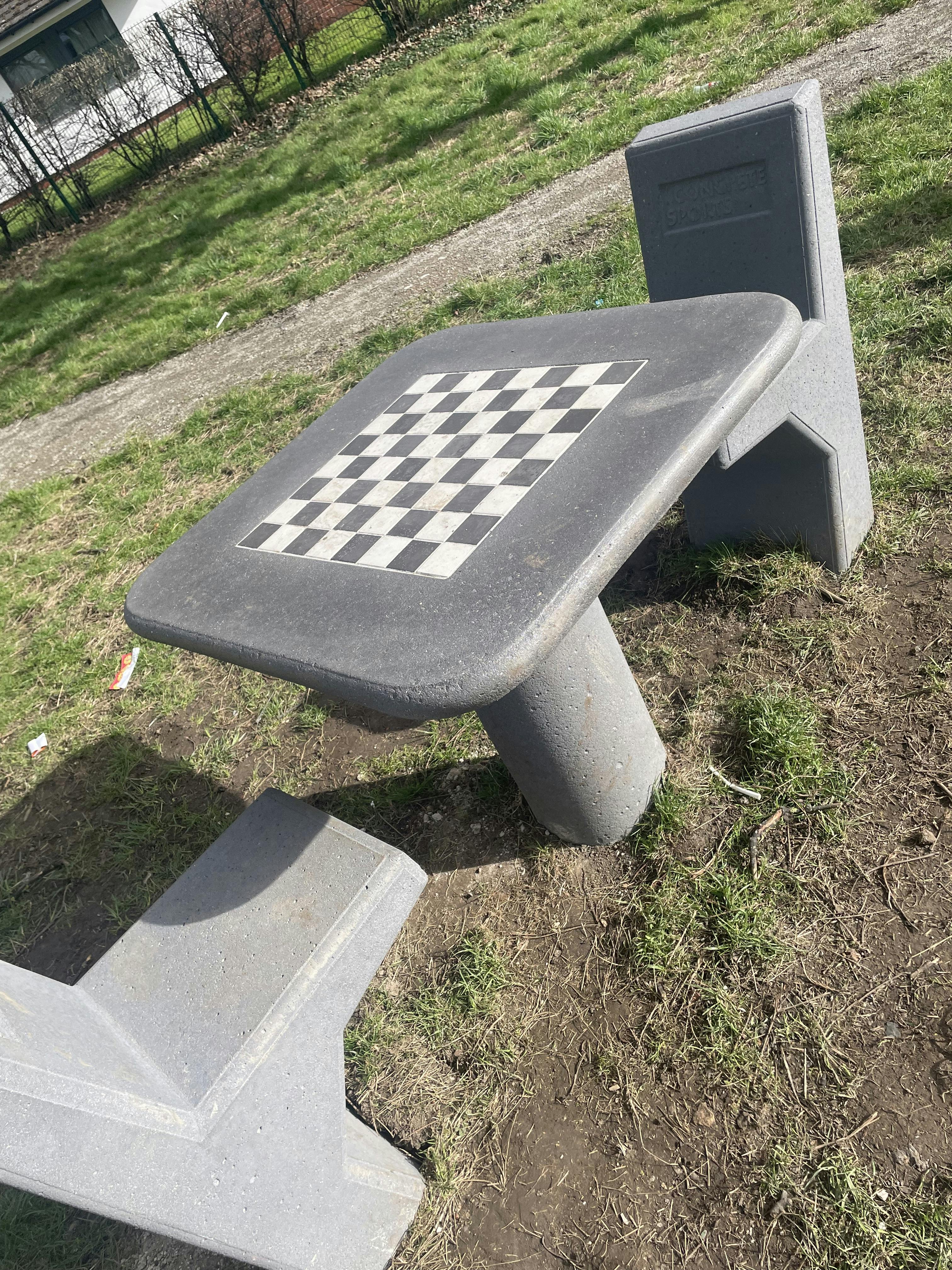 Chess table.
