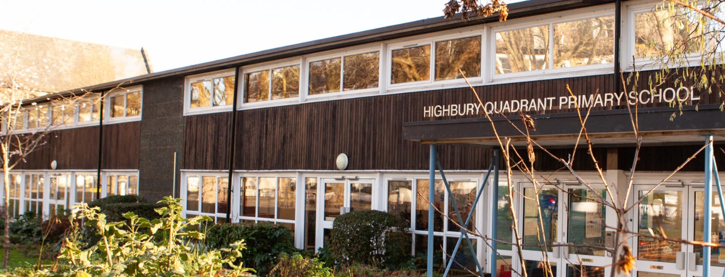 Section of Highbury Quadrant Primary School building front