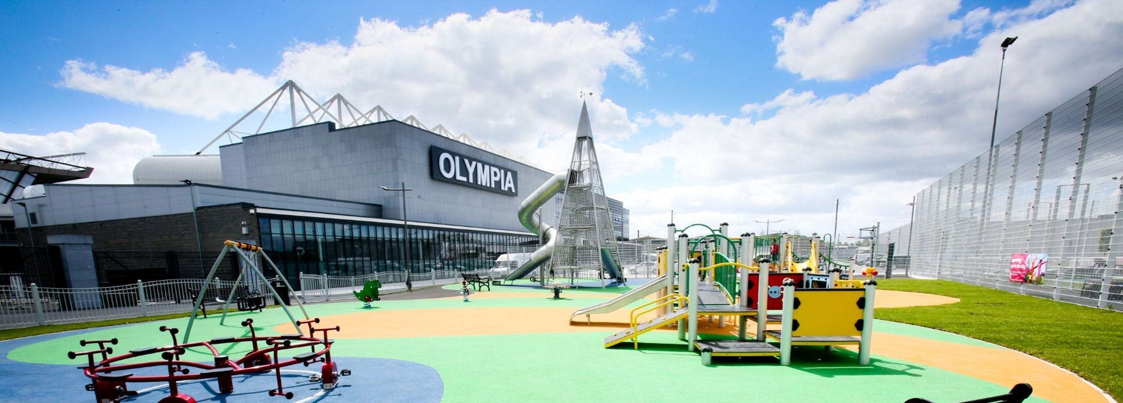 Photo of Olympia Leisure Centre with children's playground