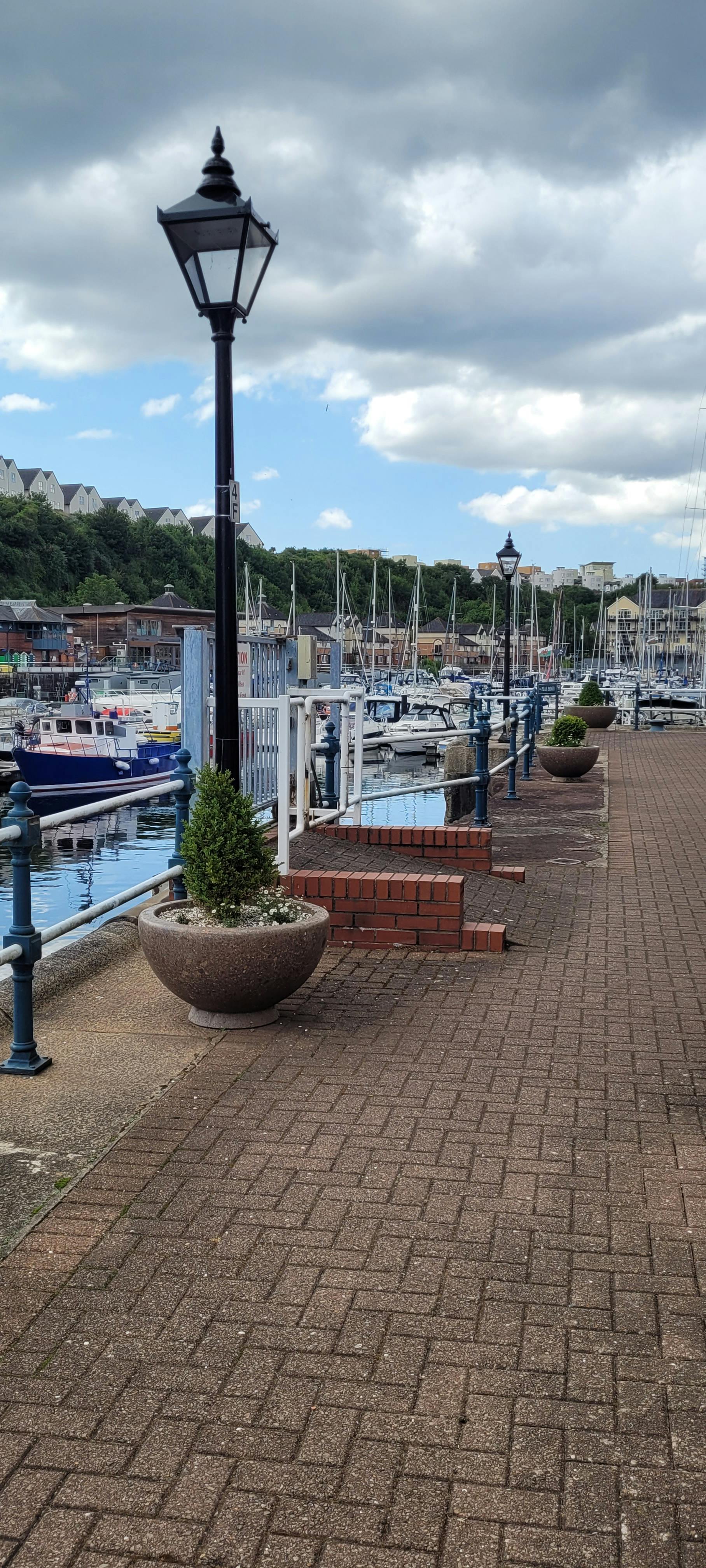 LED streetlights installed at Penarth Marina