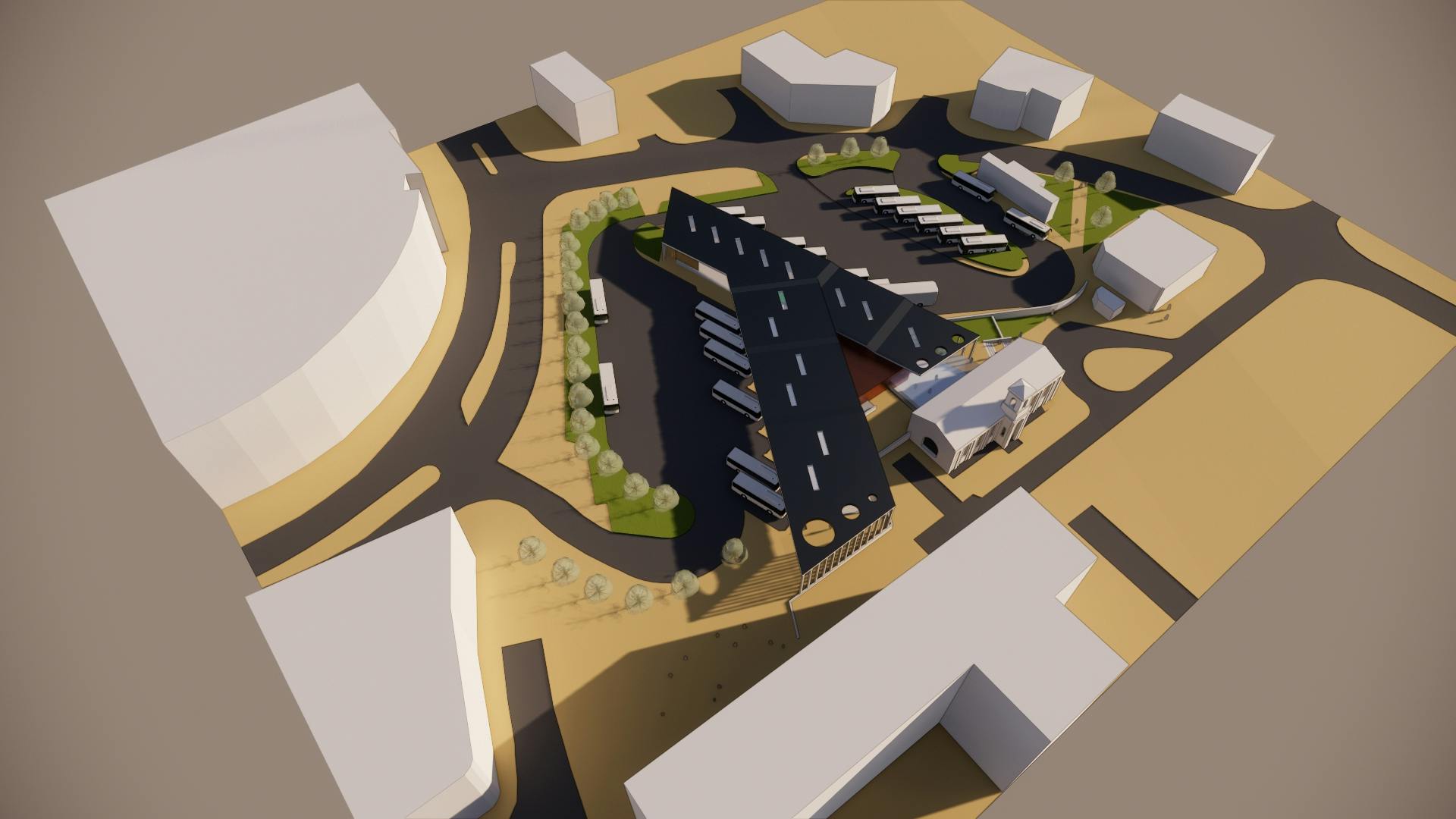 Proposed additional bus stands