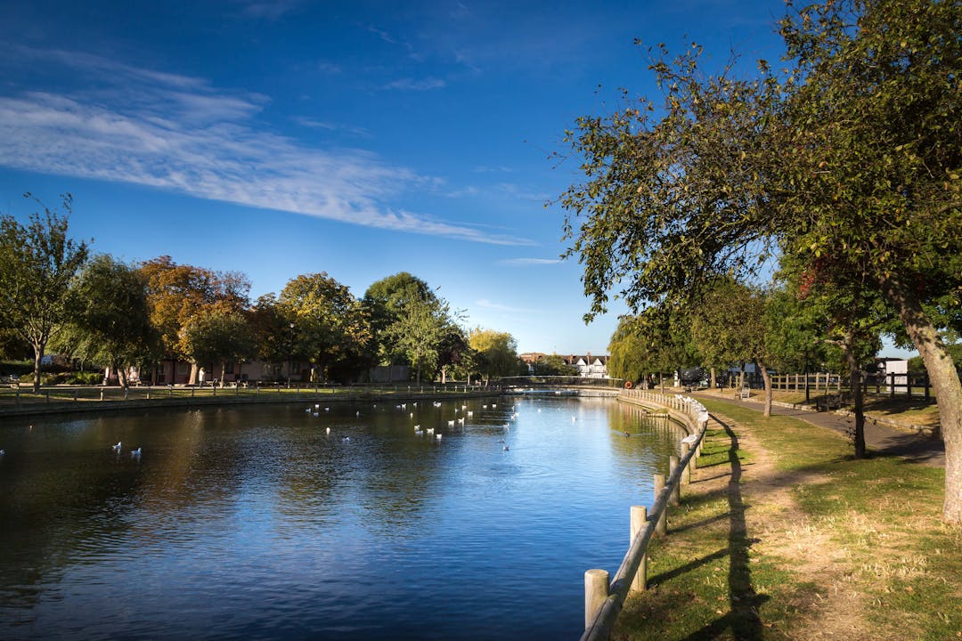 Image of the lake at Southchurch Park , Southend