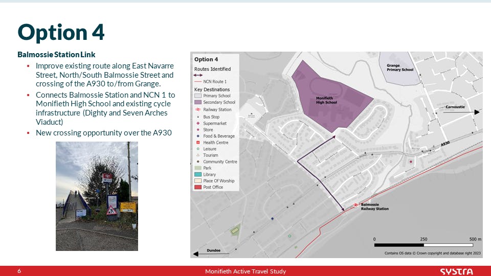 Option 4: Balmossie Station Link