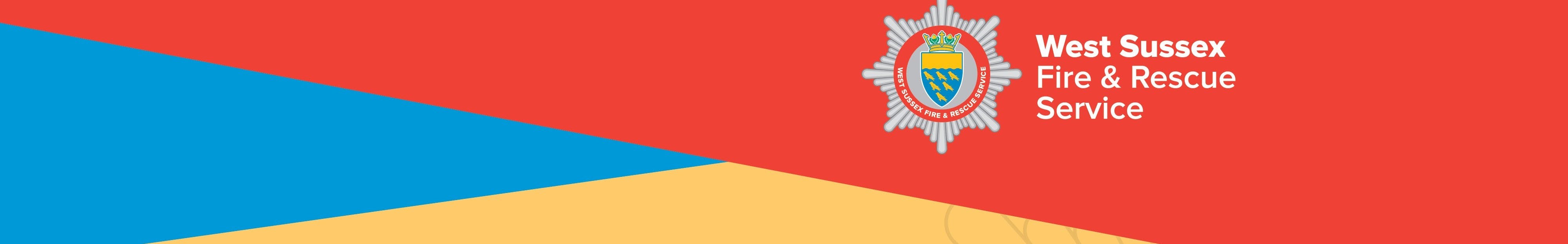 A graphical representation of West Sussex Fire and Rescue Service logo